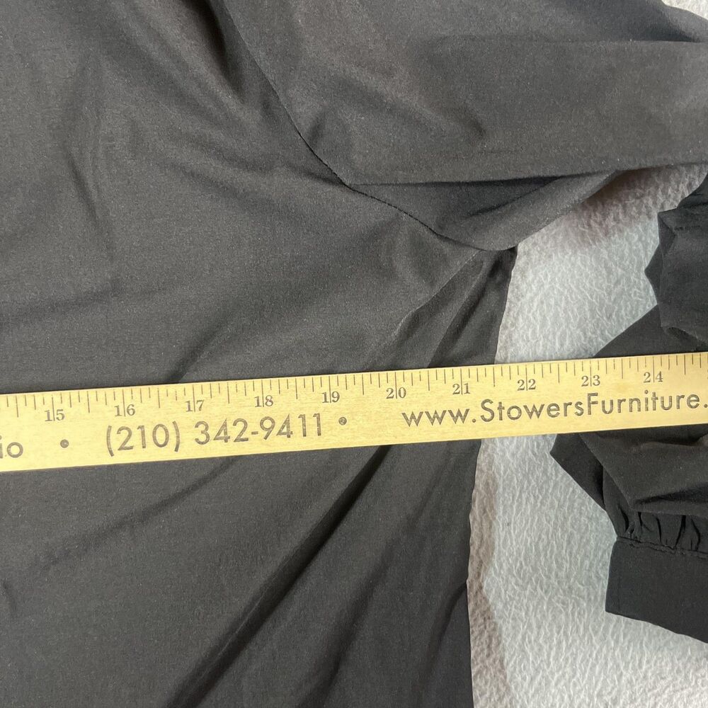 Tuckernut Pomander Place Black Alessia Top XXL Ruffle Balloon Sleeve - Picture 9 of 12